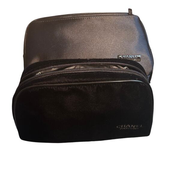 Handbags - 2 Chanel Parfums beauty cosmetic travel bags